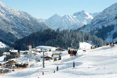 Skigebiet in Arlberg
